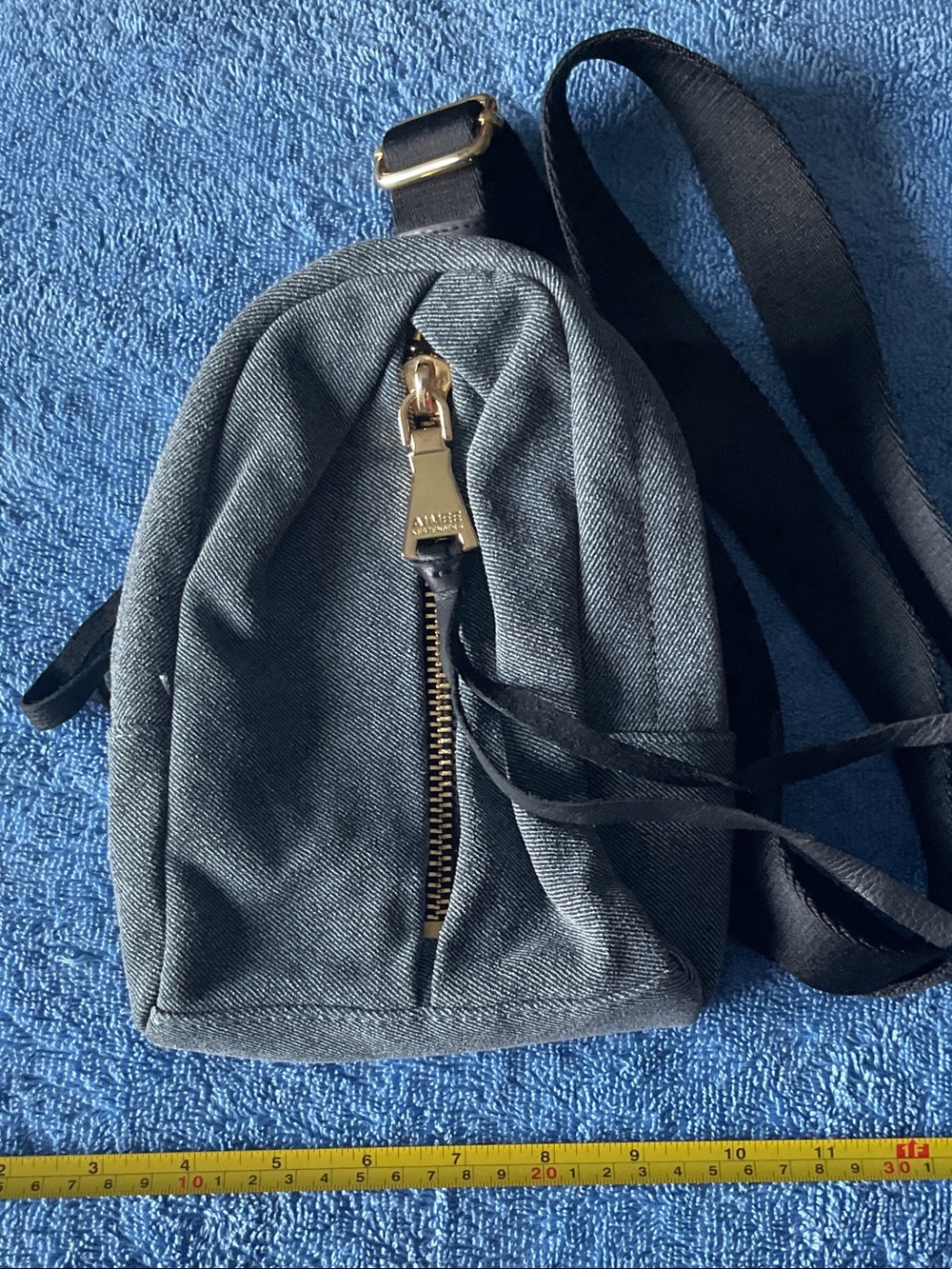 Womens Small Slate Gray Crossbody Sling Bag